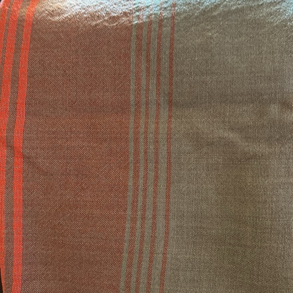 NWOT LemLem orange and tan Scarf Gauze Fringe (missing tag) - Picture 9 of 9